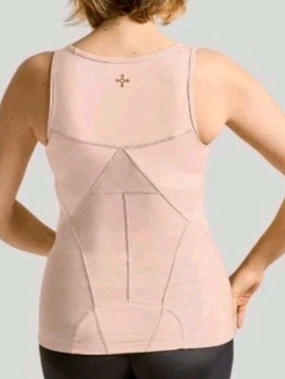 Tommie Cooper Lower Back Support TankTop Pale Pink Sporty Active Women's M NWT
